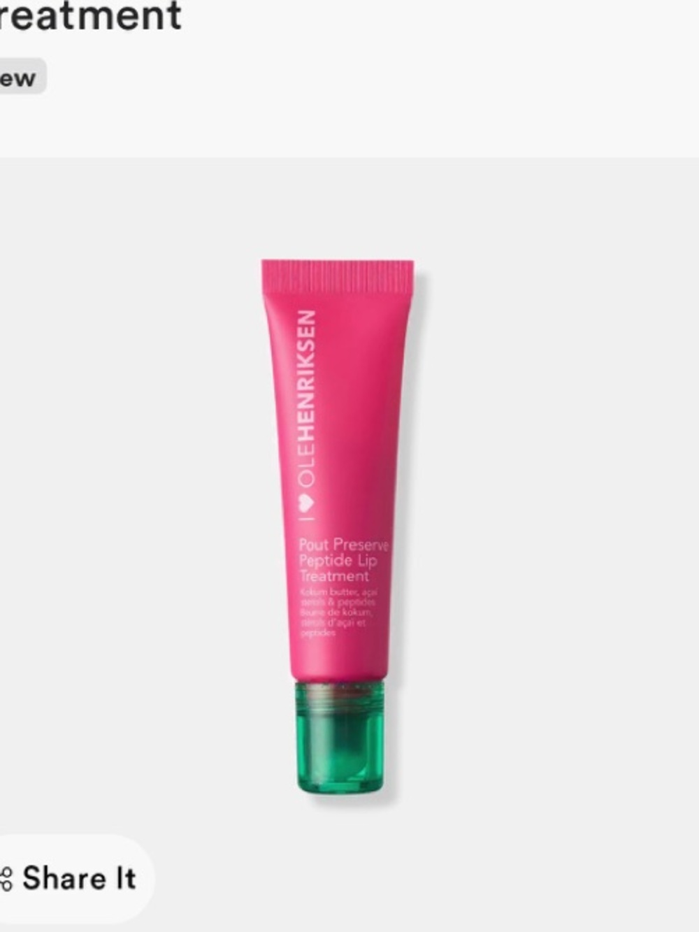 OLEHENRIKSEN Pout Preserve Peptide Lip Treatment — Bright Pink